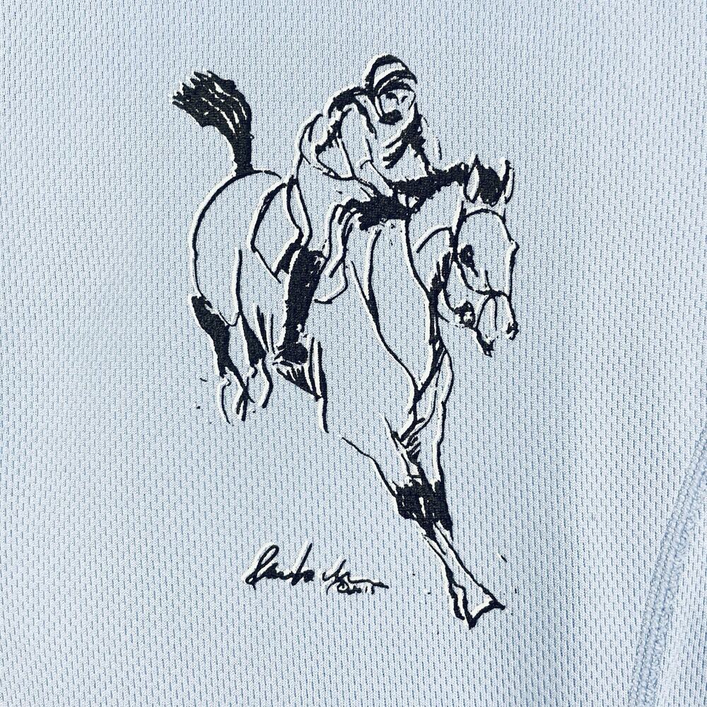 Kerrits Equestrian 1/4 Zip Top Women’s XL Light Blue Horseback Riding Horse Girl - Picture 6 of 9